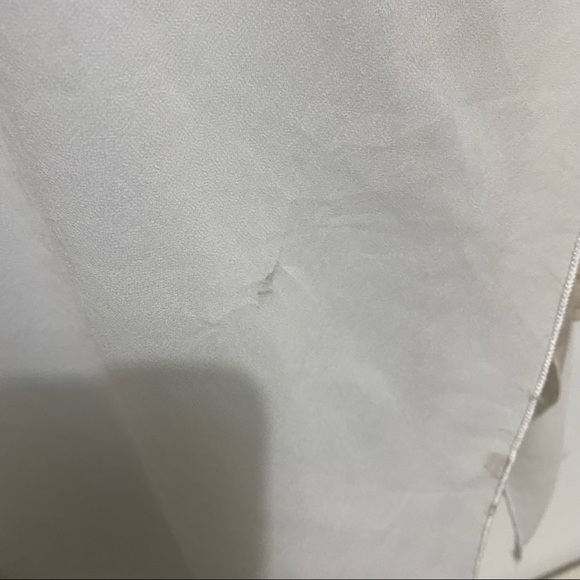 Anthropologie PEBBLE & STONE Cream Layered Waterfall Cardigan Sz.M - Picture 6 of 9